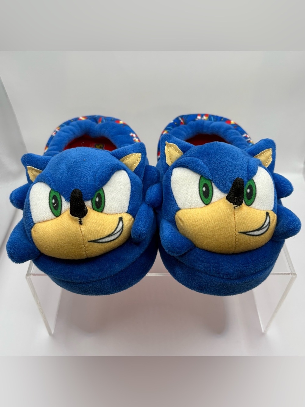 Blue Plush Kids Slippers